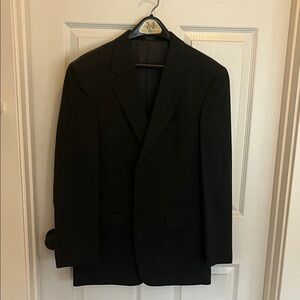 Elegant Men's Dark Gray Suit Jacket (Two Pants included)